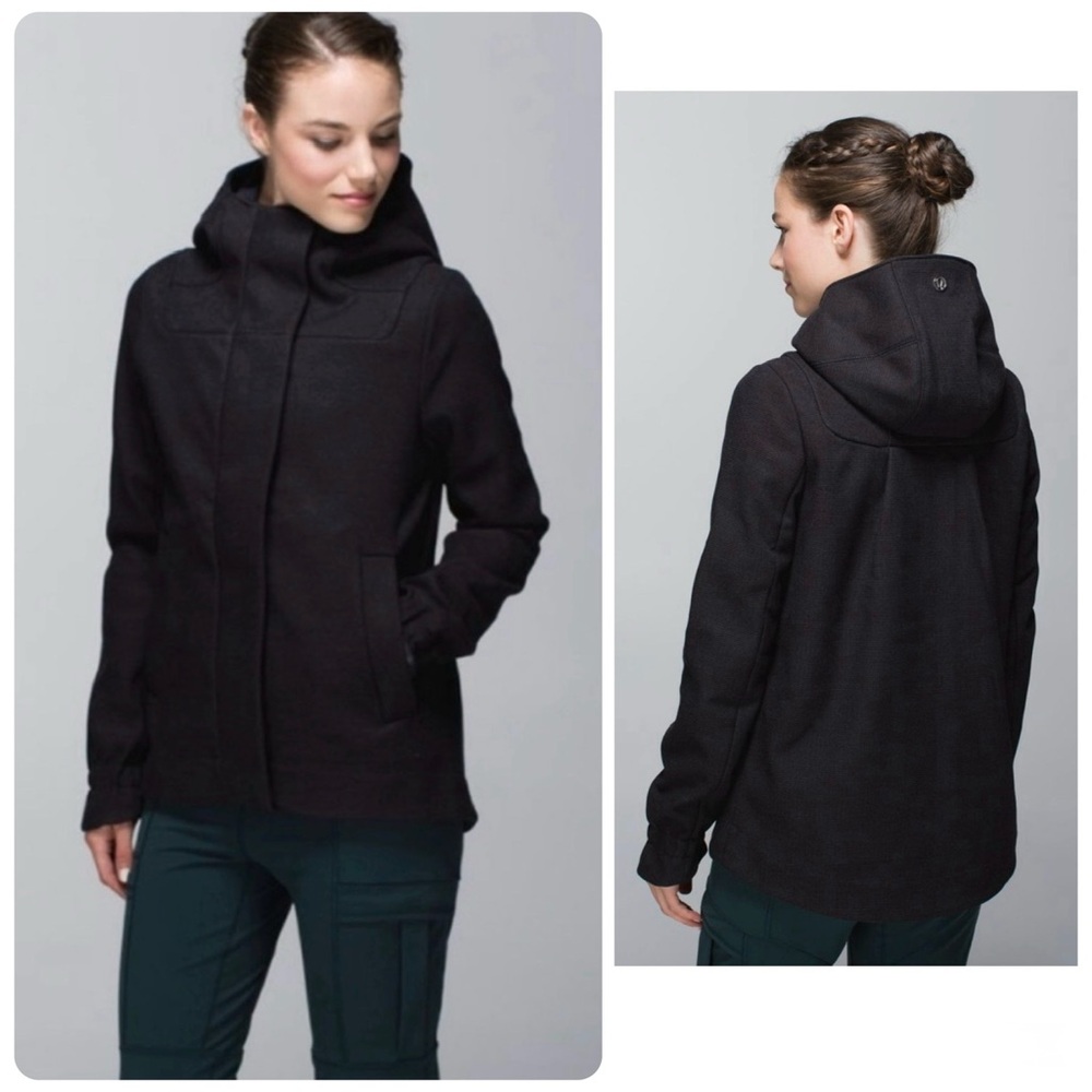 Black Lululemon Studio Softshell *Tweed jacket, 8